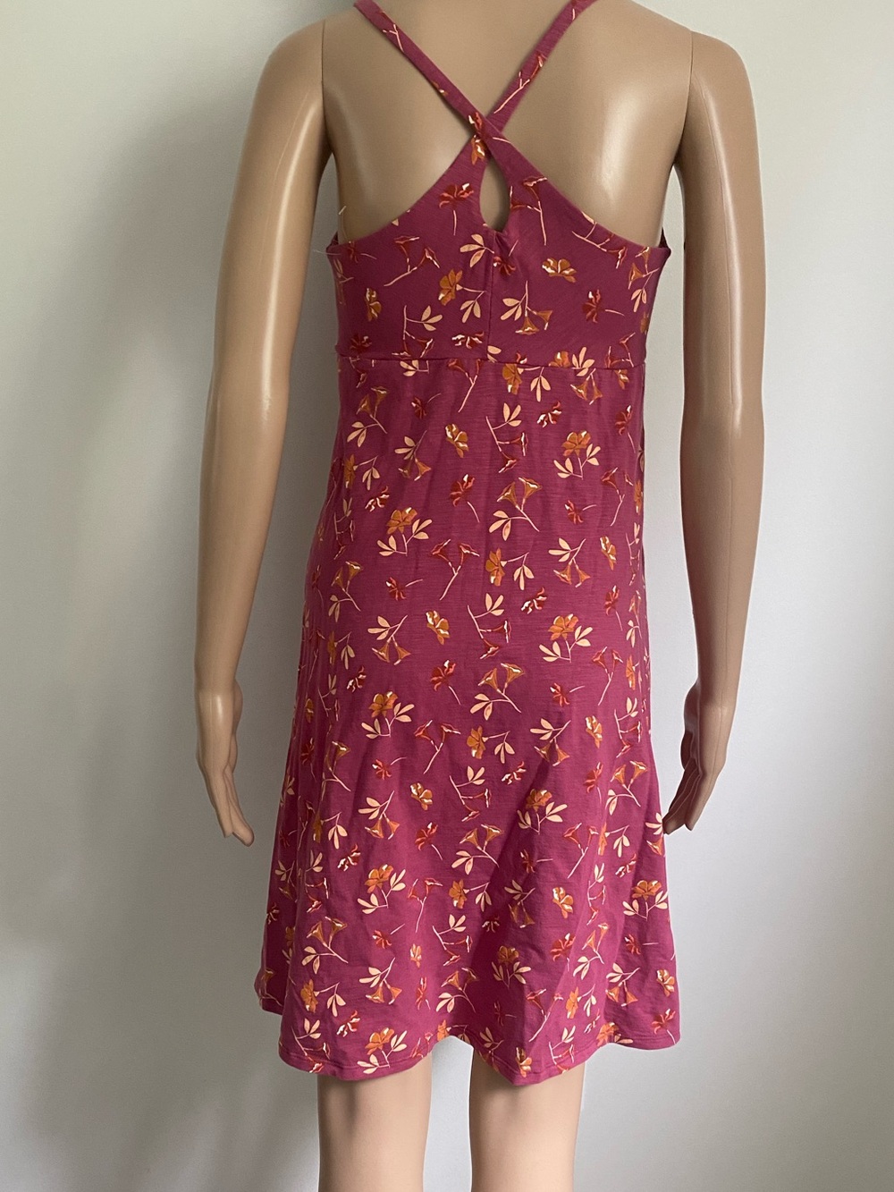 Patagonia Red Sheath Dress Sleeveless Halter Midi - Picture 6 of 9